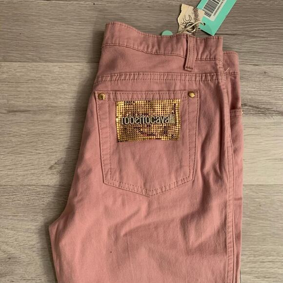 Roberto Cavalli Straight Leg Jeans Size 42 EU - Pink - Picture 3 of 5